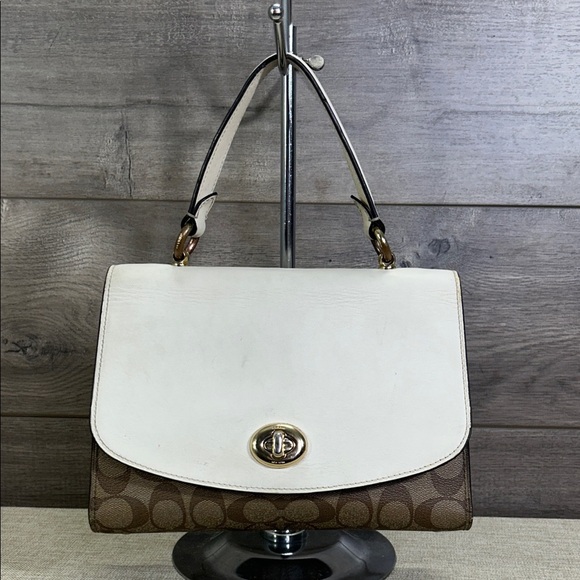 Coach F76620 Tilly Top Handle Satchel With Signature Canvas - Picture 1 of 16
